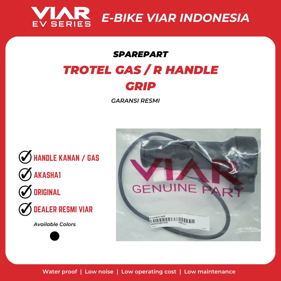 Jual TROTEL GAS R HANDLE GRIP SEPEDA LISTRIK VIAR AKASHA1 ORIGINAL