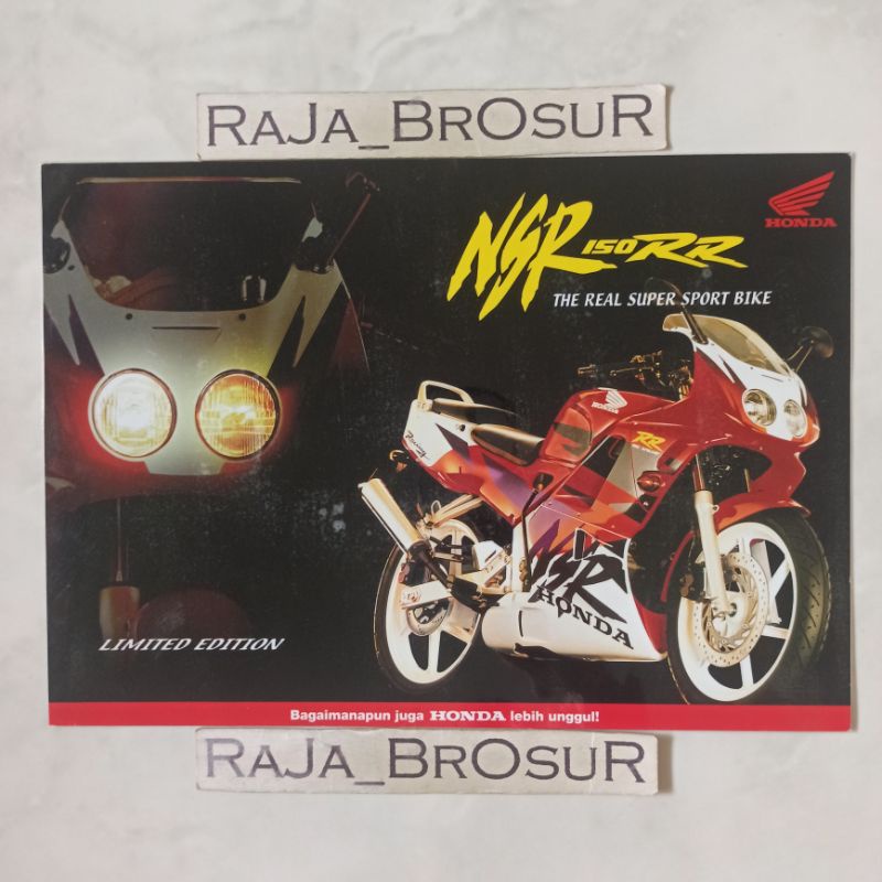 Jual Poster Brosur Katalog Flyer Jadul Lawas Honda Nsr Rr Nsr Rr