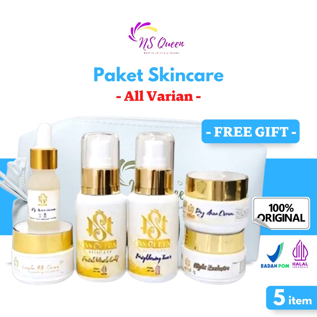 Jual Ns Queen Skincare Basic Paket Glowing Whitening Acne Series All