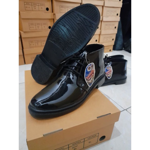 Jual SEPATU PDH 03 STANDART TNI POLRI DINAS HARIAN MODEL KULIT KILAP