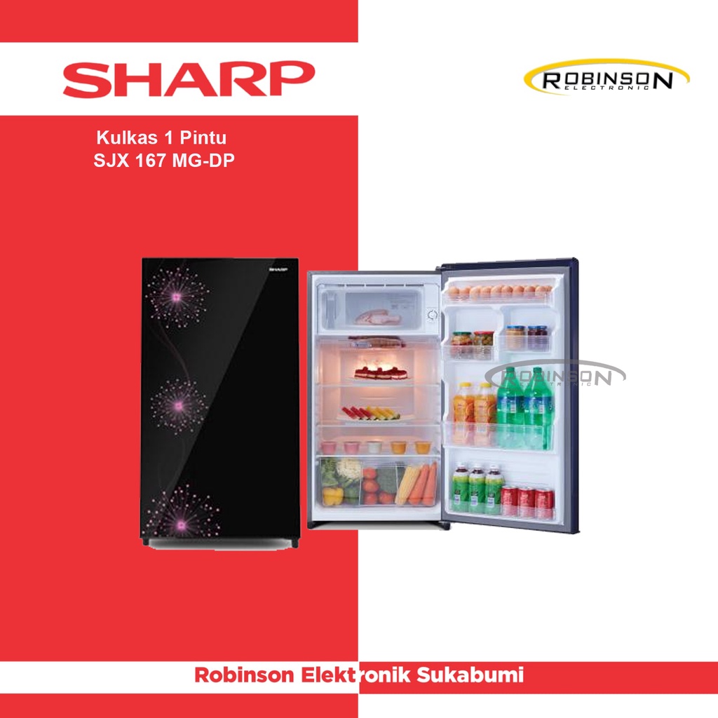 Jual Kulkas 1 Pintu Sharp SJX 167 MG DP DB Shopee Indonesia