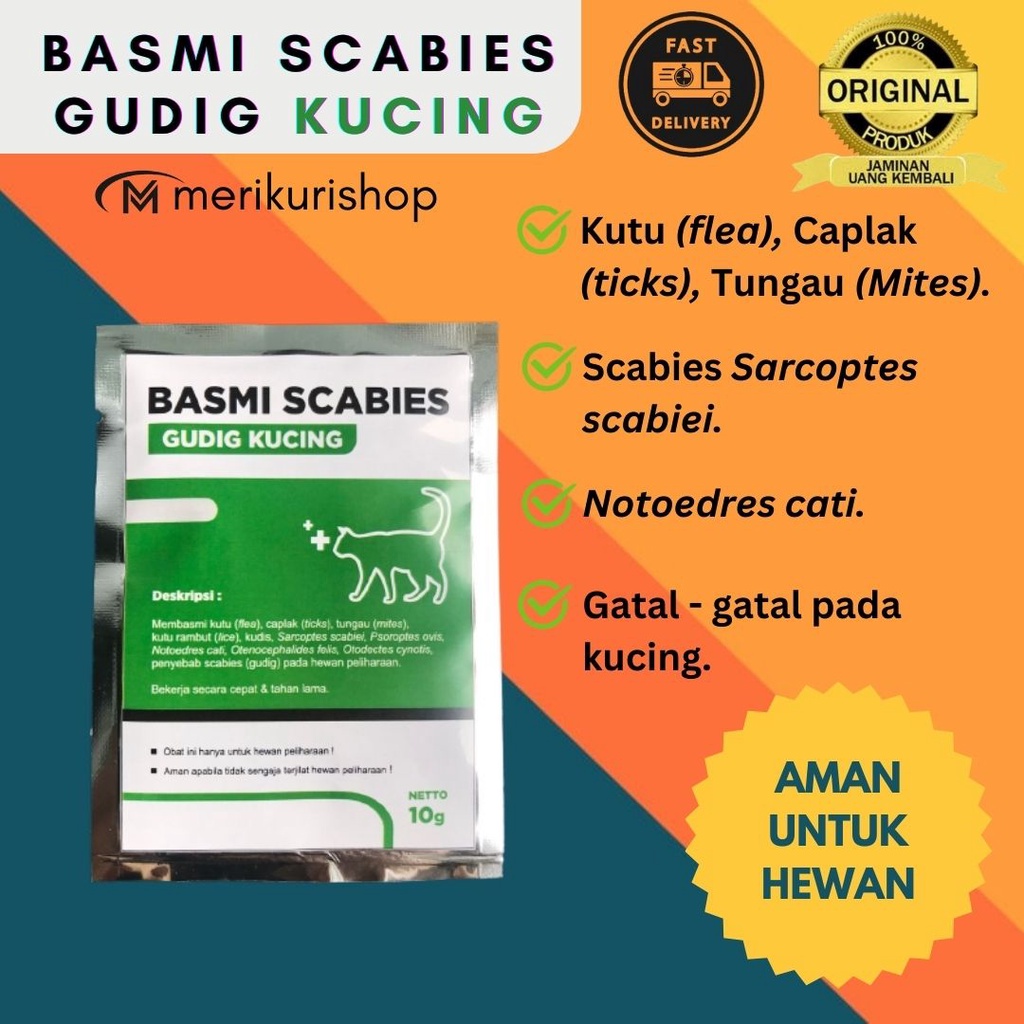 Jual Obat Scabies Kucing Serbuk Tabur G Untuk Kutu Tungau Dan Gatal