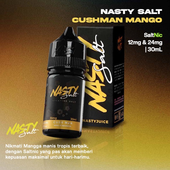 Jual Nasty Cushman Mango Original Salt Nic Ml Shopee Indonesia