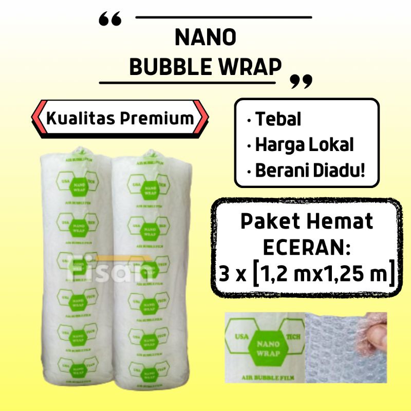 Jual X Meter Paket Hemat Bubble Wrap Nano Premium Tebal Eceran