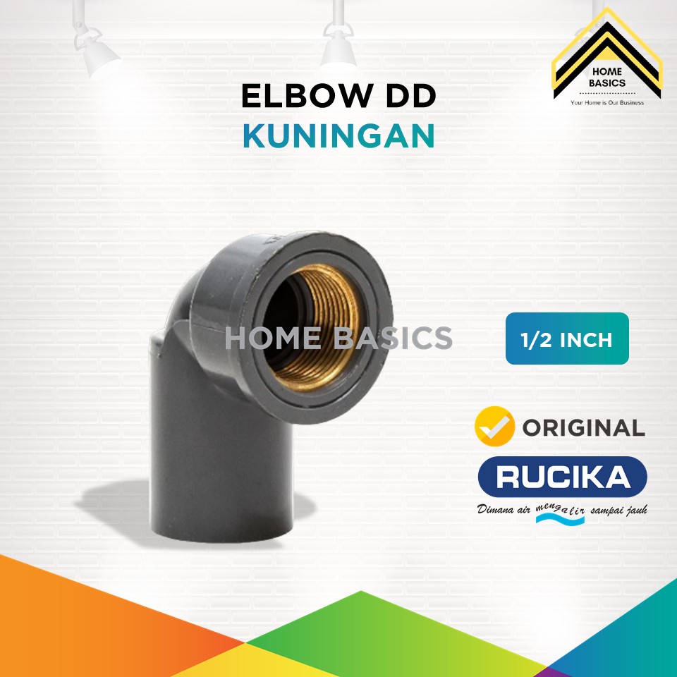 Jual Elbow Drat Dalam Kuningan Rucika Knee Fitting Pipa Sambungan