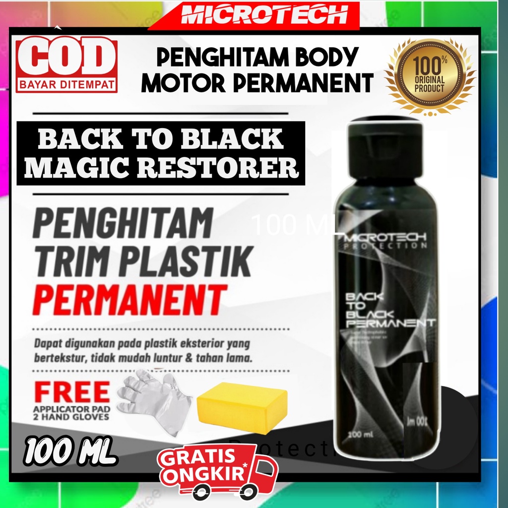 Jual PENGHITAM BODY MOTOR PERMANEN BODY KASAR MOBIL BACK TO BLACK