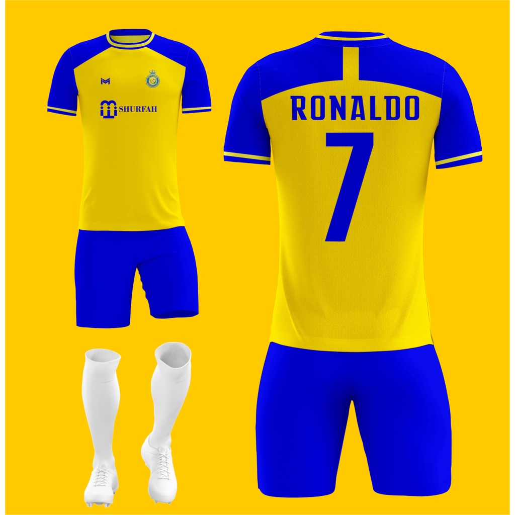 Jual Jersey Al Nassr Home Ronaldo Kaos Al Nasr Cr Free Nama Nomor