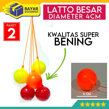 Jual Paket Mainan Lato Latto Besar Jumbo Bening Cm Etek Tek Tek