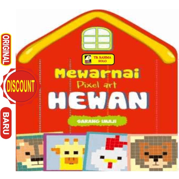 Jual Mewarnai Pixel Art Hewan Sarang Imaji Andi Shopee Indonesia