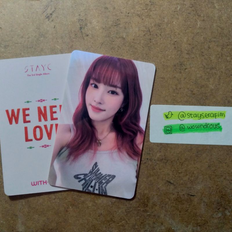 Jual Pc Photocard Lucky Draw Ld Withmuu Stayc Yoon We Need Love Wnl