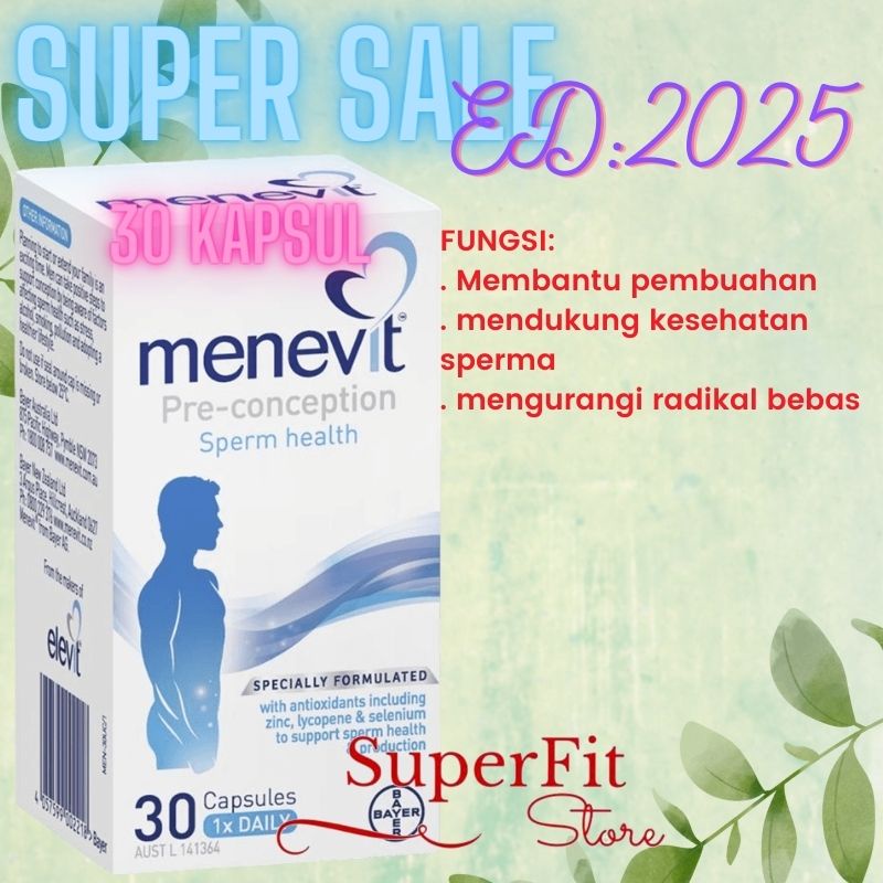 Jual Menevit Pre Conception Sperm Health Kapsul Shopee Indonesia