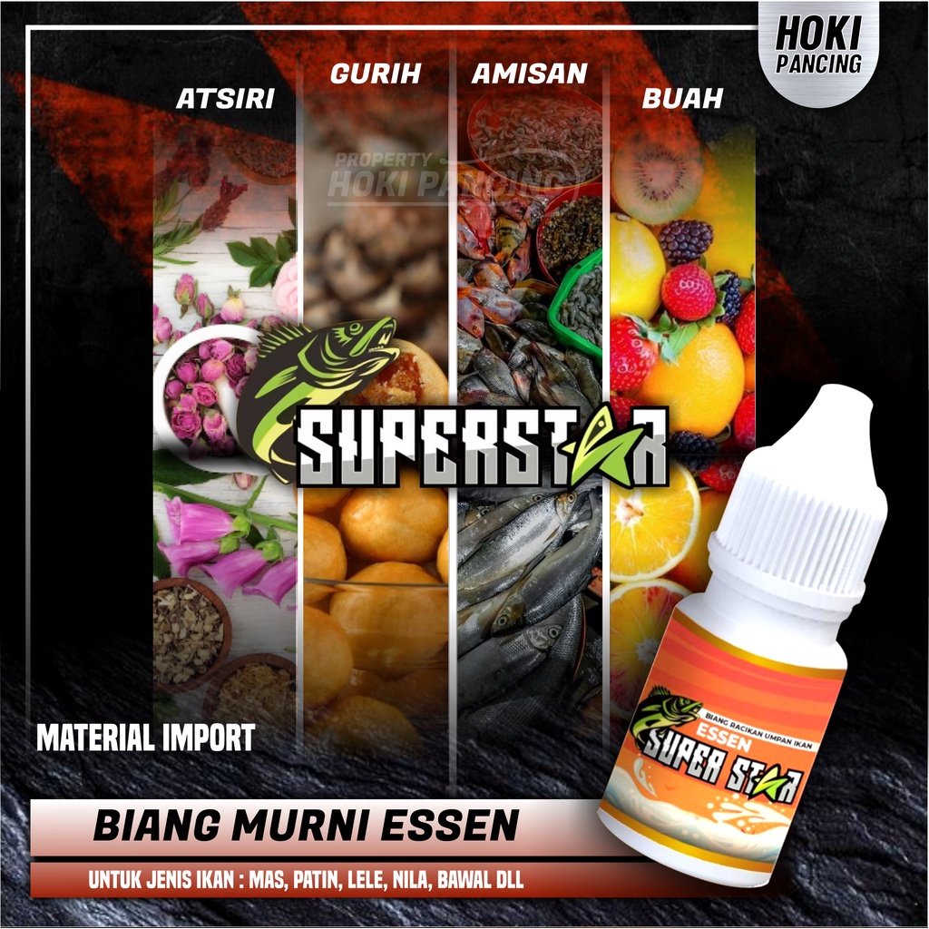 Jual Essen Biang Premium Murni SUPERSTAR Essen Golden Fish 15 ML I