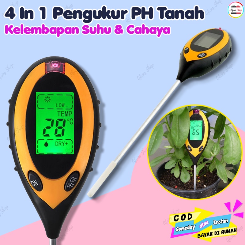 Jual Alat Pengukur PH Tanah Kelembapan Dan Temperatur Digital Shopee