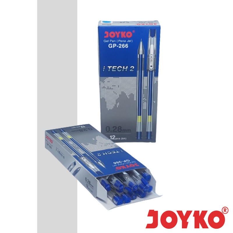 Jual Pena Biru Gel Pen Pulpen Joyko Gp Itech Mm Pcs