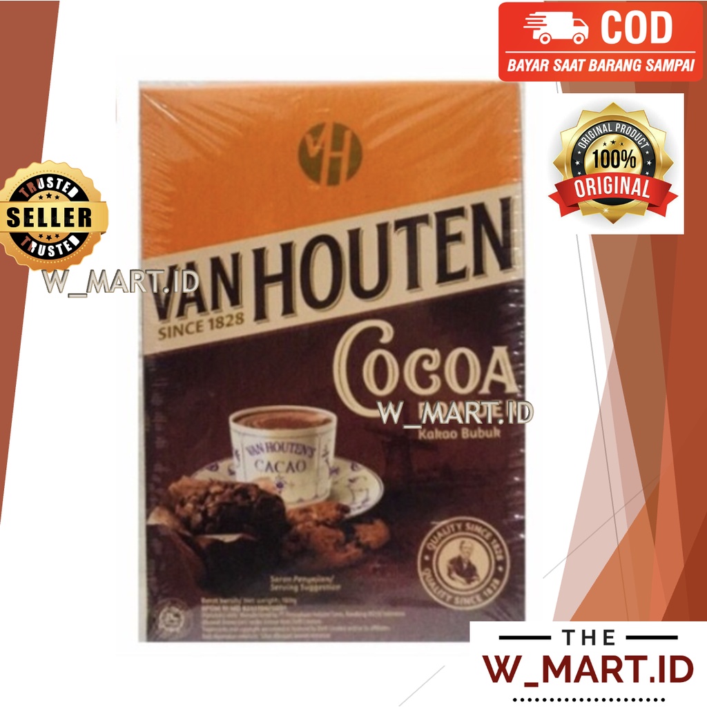 Jual VAN HOUTEN COCOA POWDER COKLAT BUBUK COKELAT VANHOUTEN Shopee