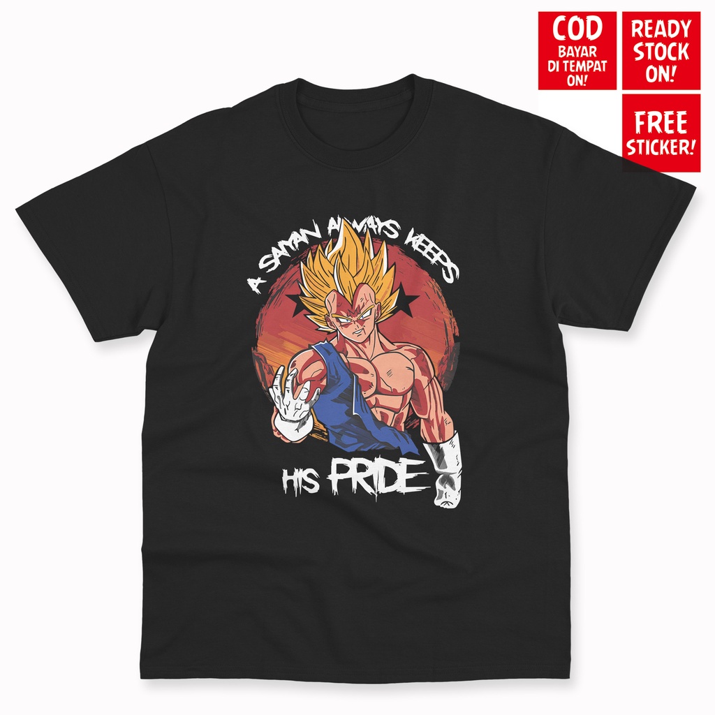 Jual Kaos Vegeta Dragon Ball Son Goku Super Saiyan Anime Manga Jepang