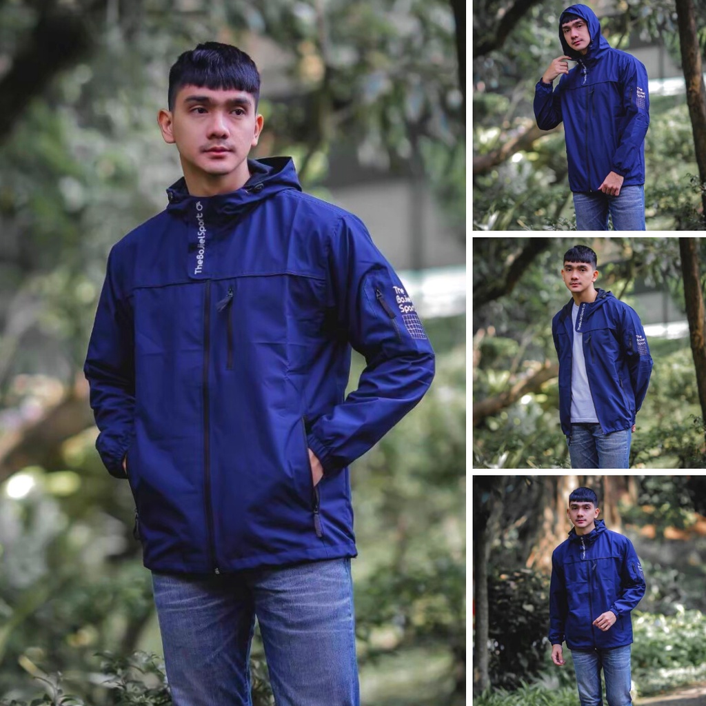 Jual Jaket Parasut Pria Nasa Waterproof Size M L Xl Original The Bojiel