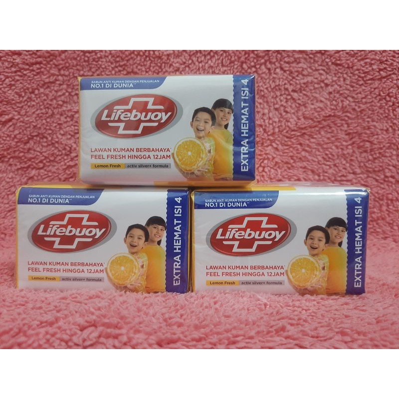 Jual Lifebuoy Sabun Batang Antiseptik Total 10 110G 1pack Isi 4pc