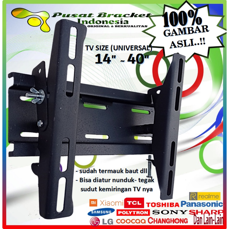 Jual Bracket Tv Led Universal S D Bisa Nunduk Dan Tegak