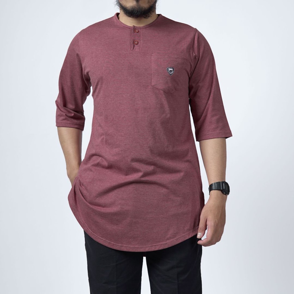 Jual Kurta Pakistan Berbahan Kaos Lengan Baju Koko Muslim Pria