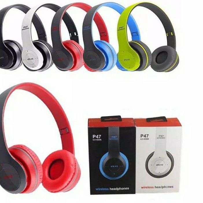 Jual Depan1 Headset Bando Bluetooth P47 Headphone Wireless Bass