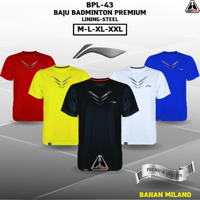 Jual Terlaris Bpl Ln Baju Badminton Premium Jersey Bulutangkis Kaos