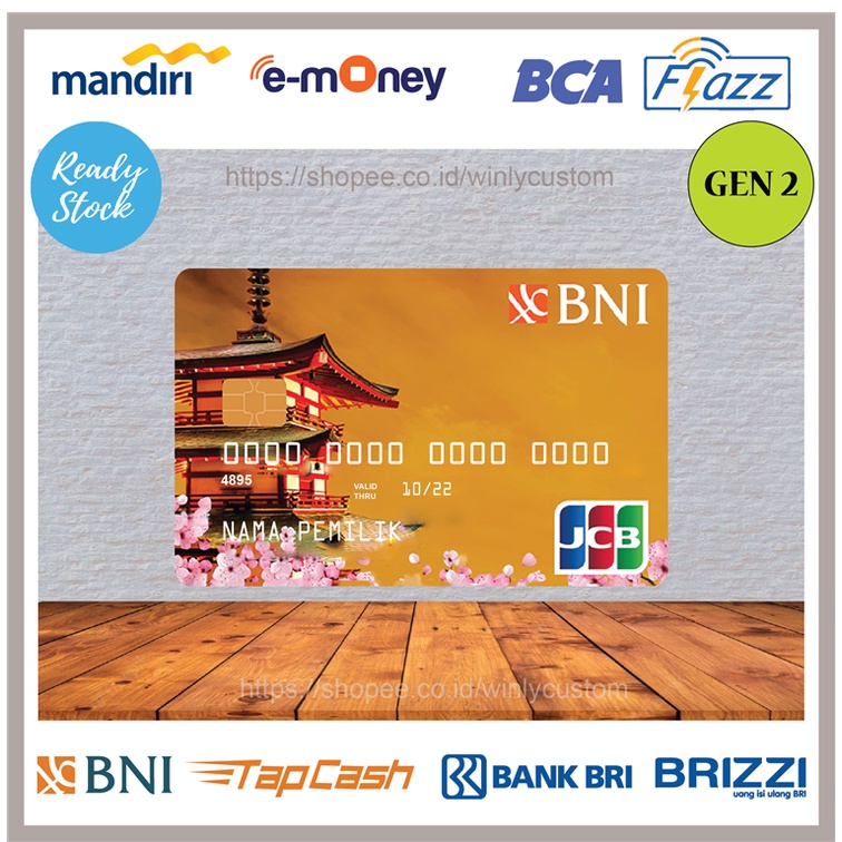 Jual Kartu Emoney E Toll Design Bni Card Debit Kredit E Money Mandiri