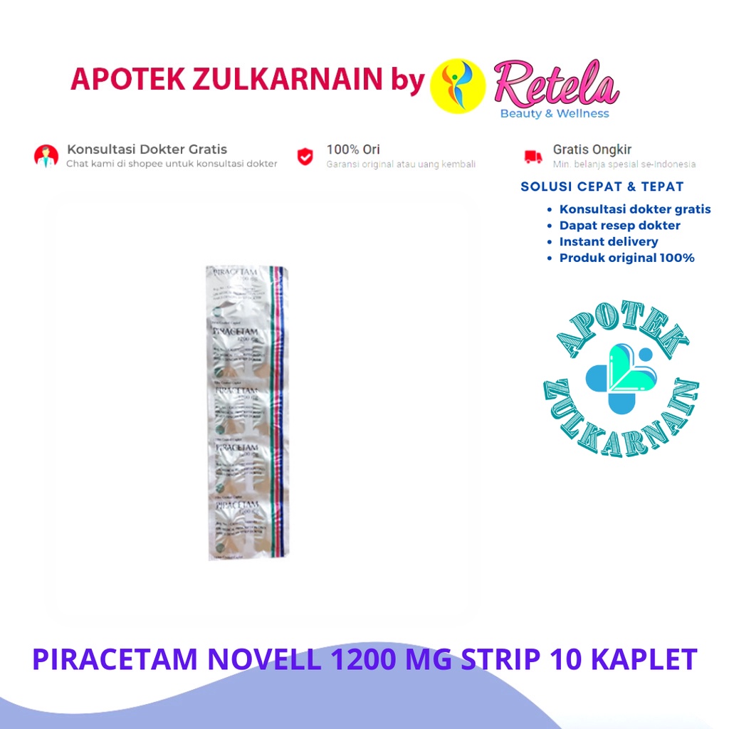 Jual Piracetam Mg Strip Isi Tablet Shopee Indonesia