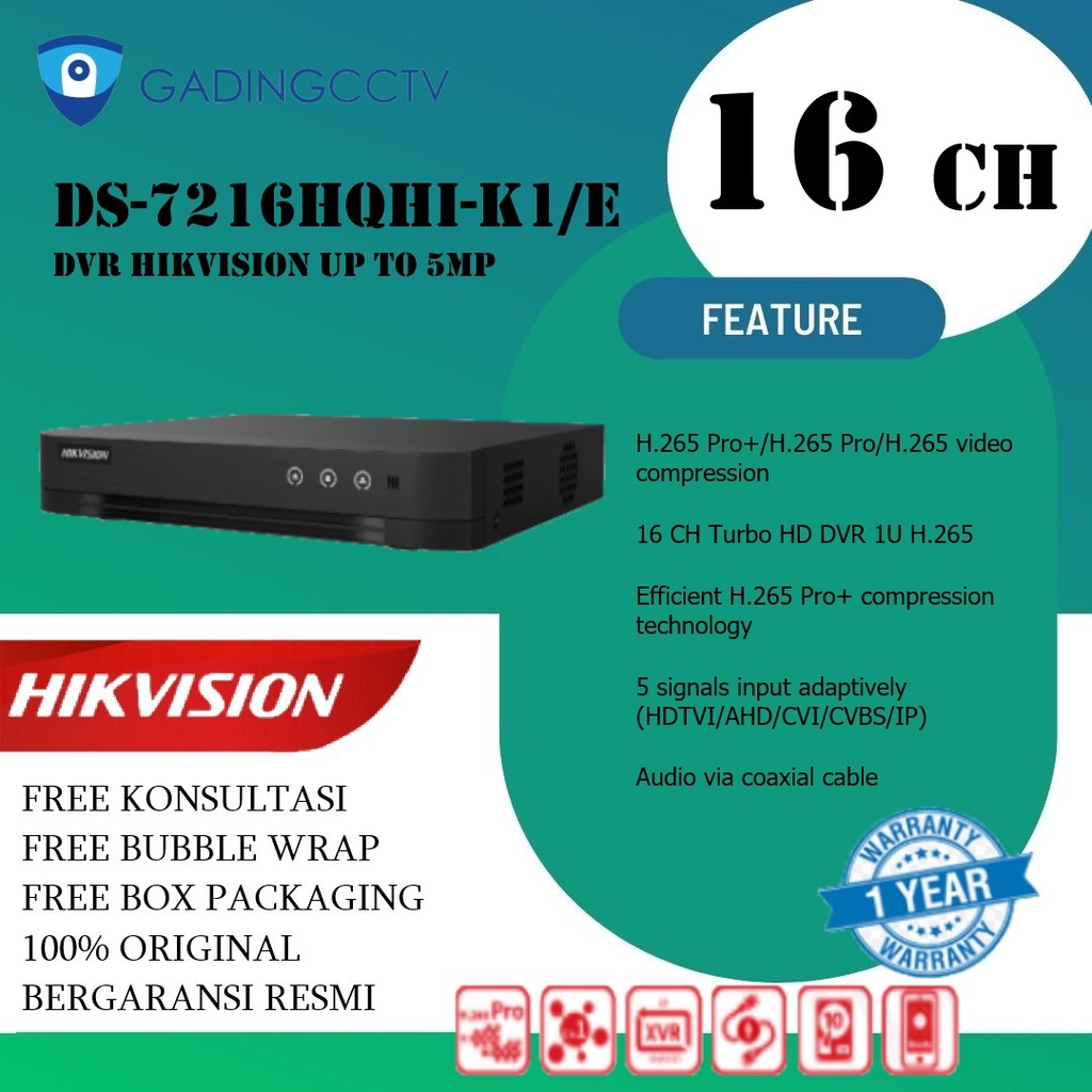 Jual Hikvision Cctv Channel Ds Hqhi K E Shopee Indonesia