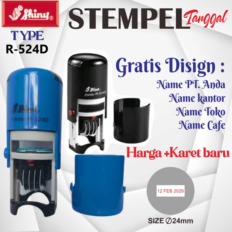 Jual Stempel Tanggal Shiny Otomatis R D R D R D R D S S