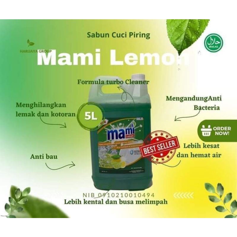 Jual Sabun Cuci Piring Mami Lemon 5l Shopee Indonesia