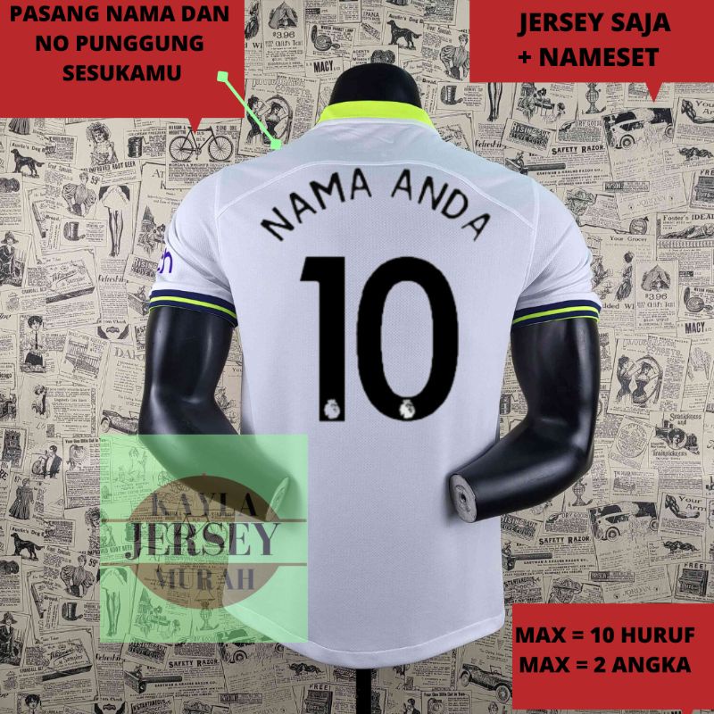 Jual SETELAN JERSEY BOLA SPURSS HOME AWAY 3RD 2022 2023 GRADE ORI TOP