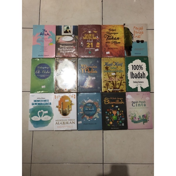 Jual PROMO BUKU MURAH ORIGINAL OBRAL BUKU MOTIVASI ISLAMI BACAAN