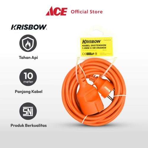 Jual Ace Krisbow 10 Mtr Kabel Ekstensi Extension Cable Perpanjangan