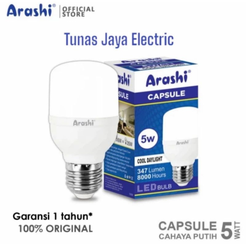 Jual Arashi Lampu Led Capsule W Cdl Garansi Tahun Shopee Indonesia