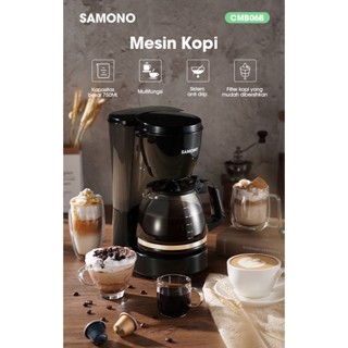 Jual Samono 750ML Coffee Maker Mesin Kopi Multifungsi 2 In 1 Anti Bocor