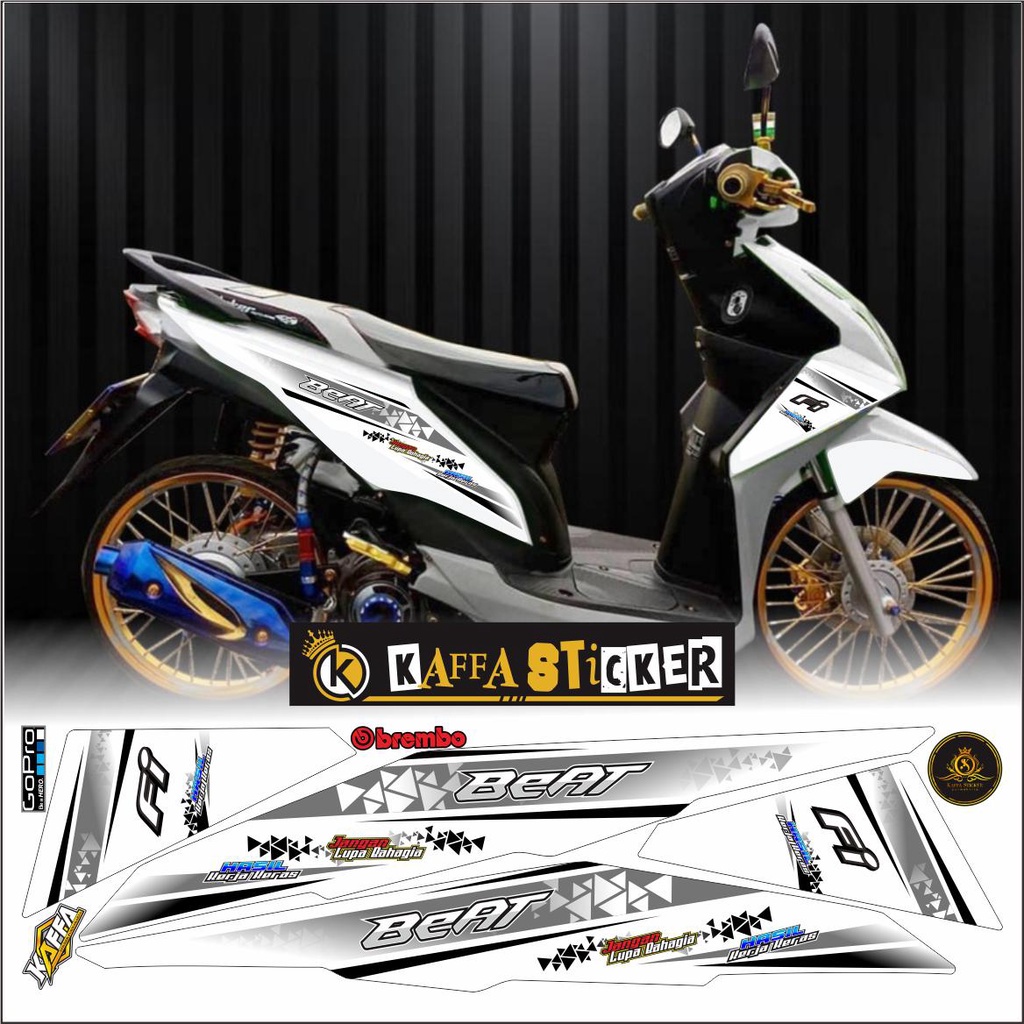 Jual Lis Variasi Motor Sticker Striping Beat Fi Lama Variasi Lis