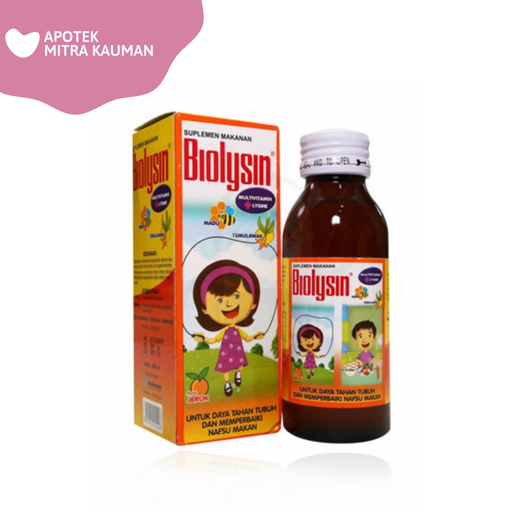 Jual Biolysin Multivitamin Lysine Sirup Ml Shopee Indonesia