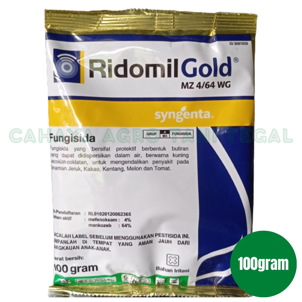 Jual RIDOMIL GOLD 100gram Fungisida Sistemik Obat Pembasmi Penyakit