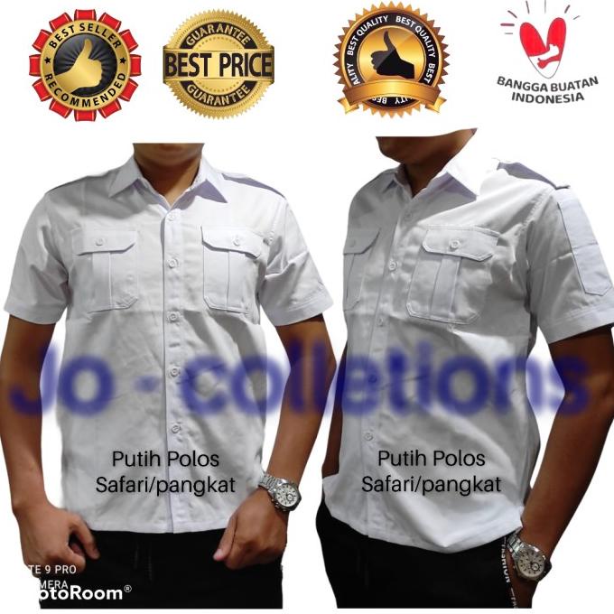 Jual Kemeja Seragam Pdl Seragam Kerja Hitam Polos Pangkat S M L Xl