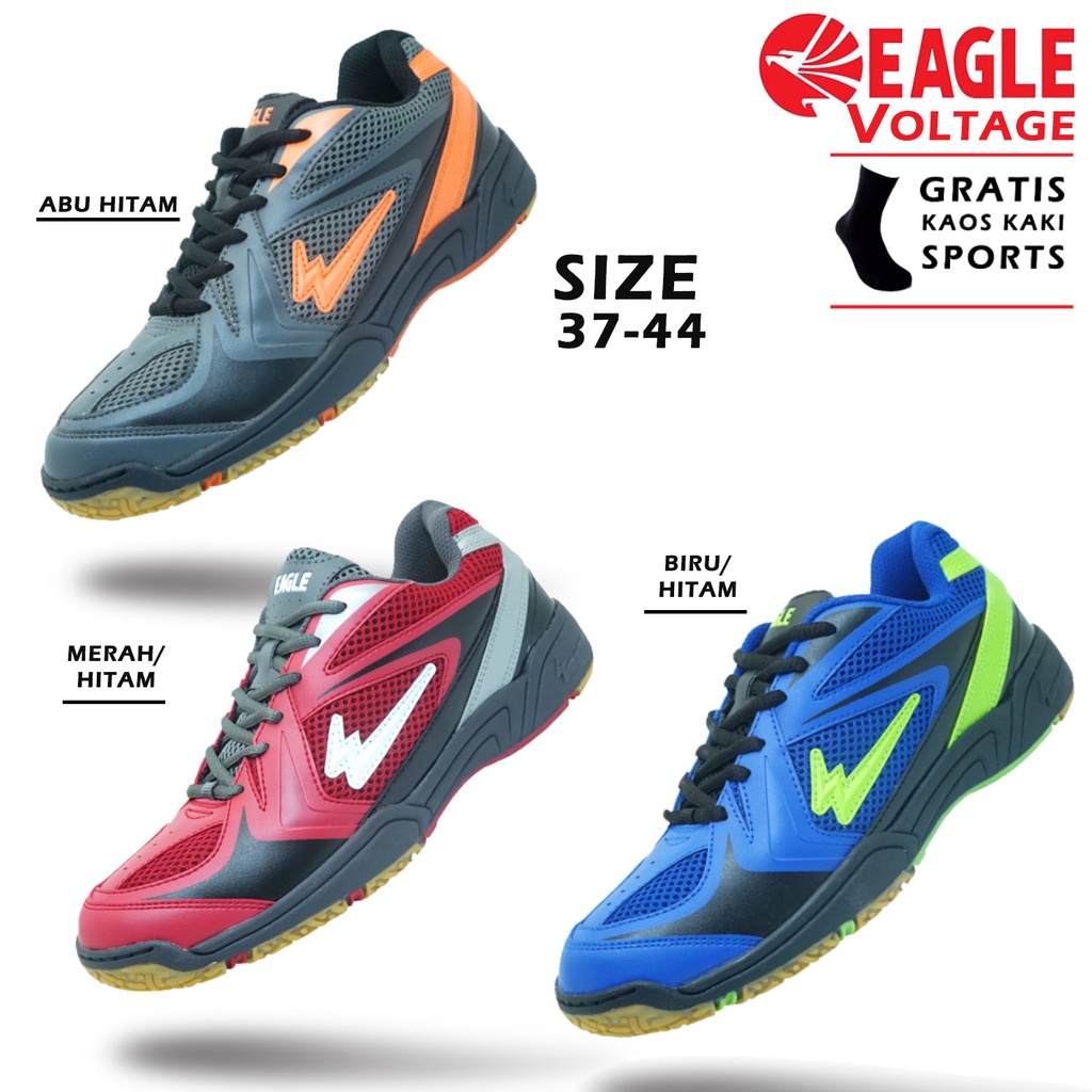 Jual Sepatu Badminton Eagle Voltage Original Terbaru Sepatu Bulu