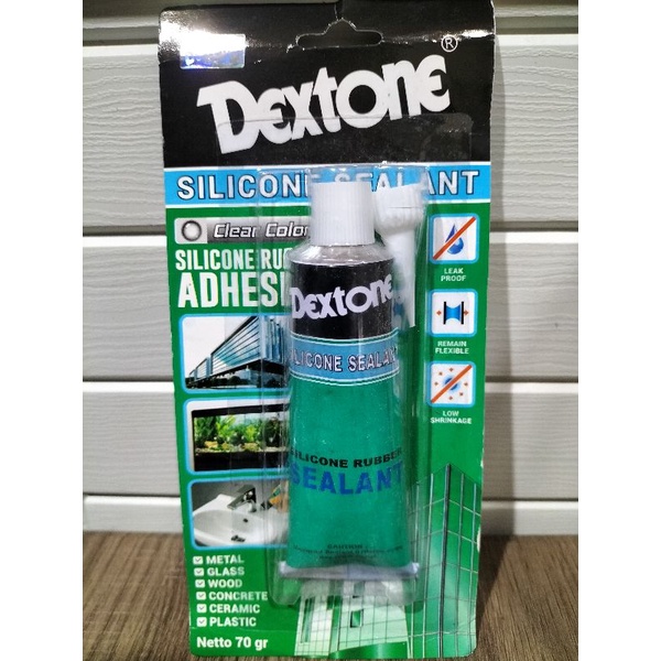 Jual LEM DEXTONE LEM BENING LEM KACA AQUARIUM SILICON SEALANT 70 GRAM