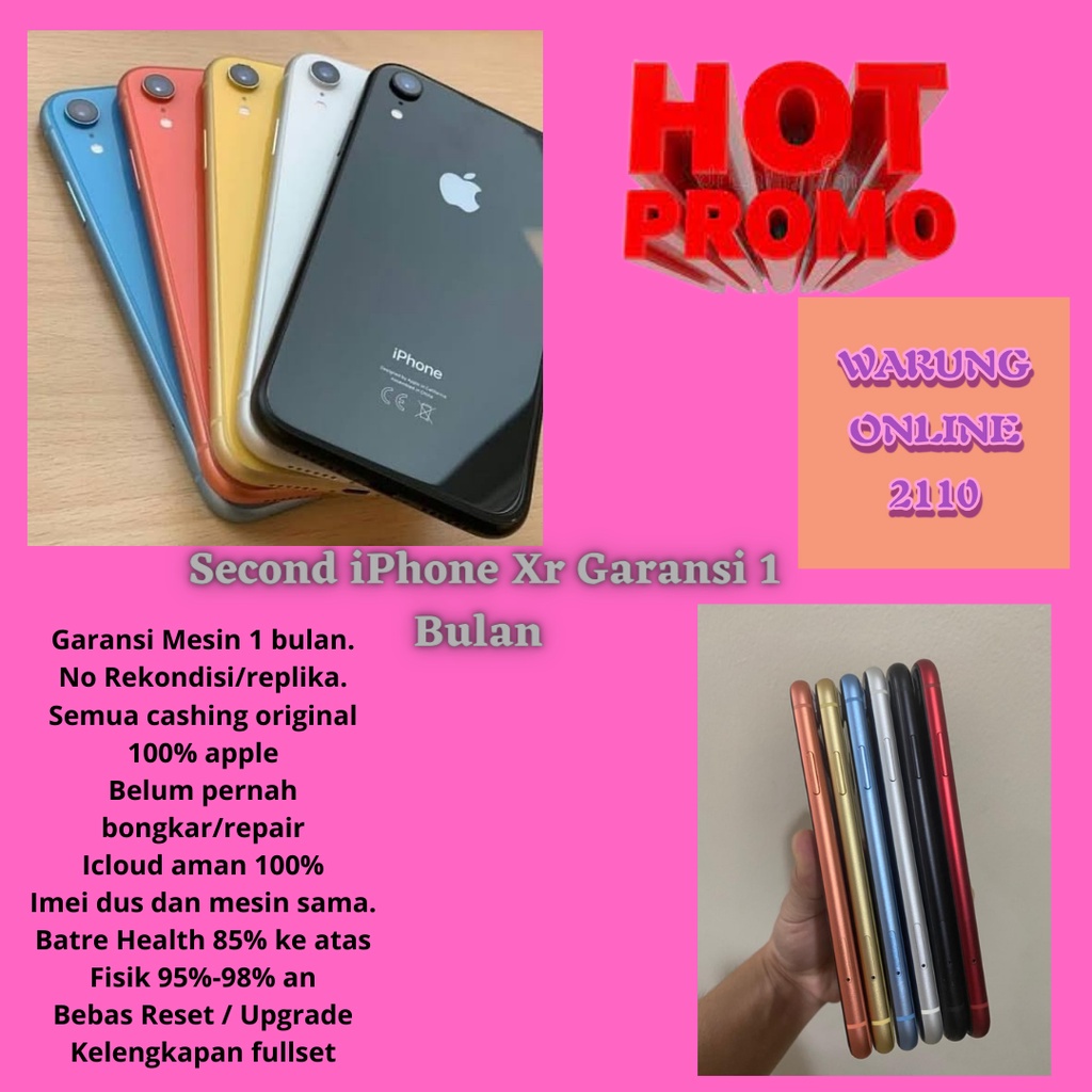 Jual Iphone Xr Gb Second Mulus Ex International Fullset Shopee