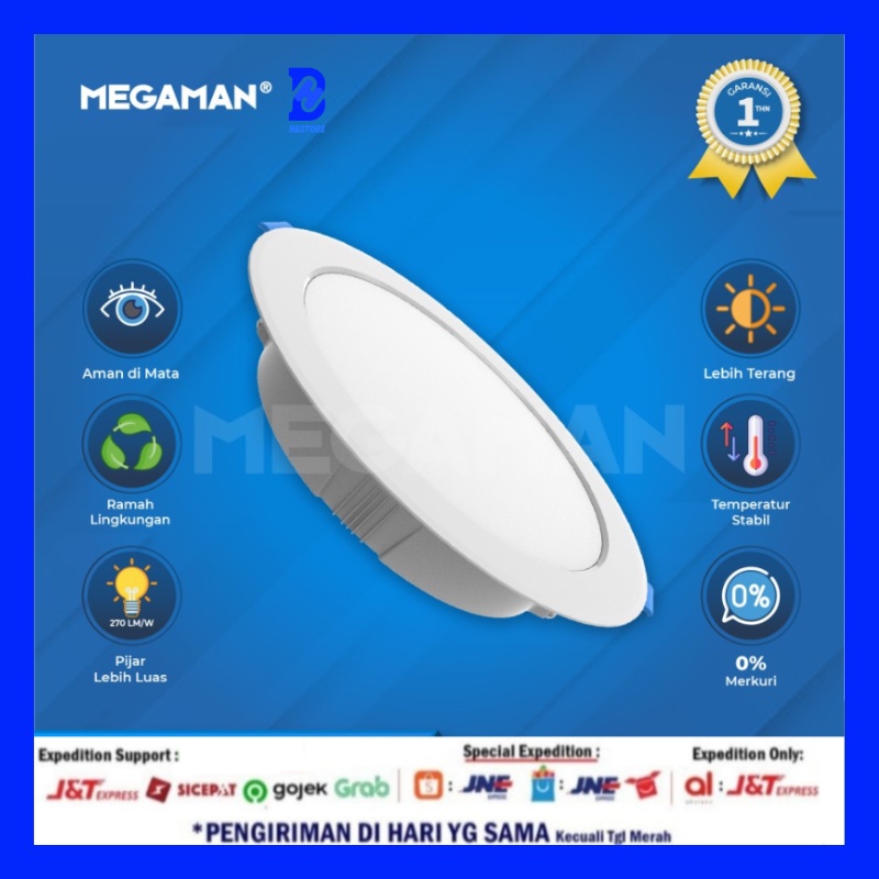 Jual Megaman Lampu Downlight Led Mqtl K White Light Shopee