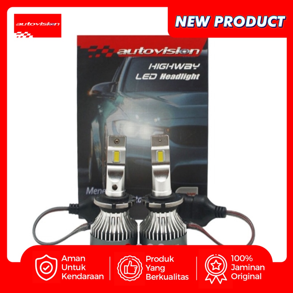 Jual Headlamp Foglamp Autovision Led Highway V Watt K Shopee