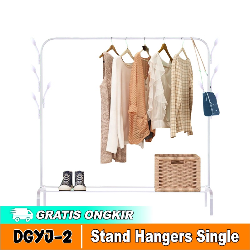 Jual Stand Hanger Gantungan Baju Pakaian Celana Gawangan Multifungsi