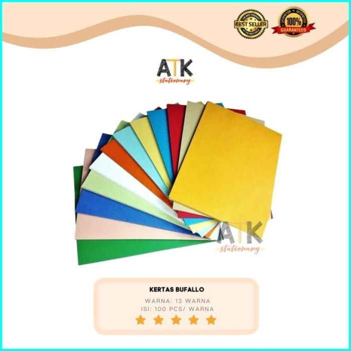 Jual Kertas Bufalo Jilid Warna Ukuran Folio F Lembar Atk