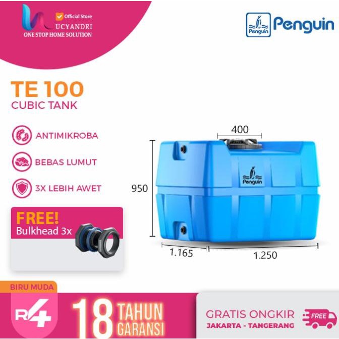 Jual Tangki Air Penguin L Toren Kotak Te Tandon Cubic Tank