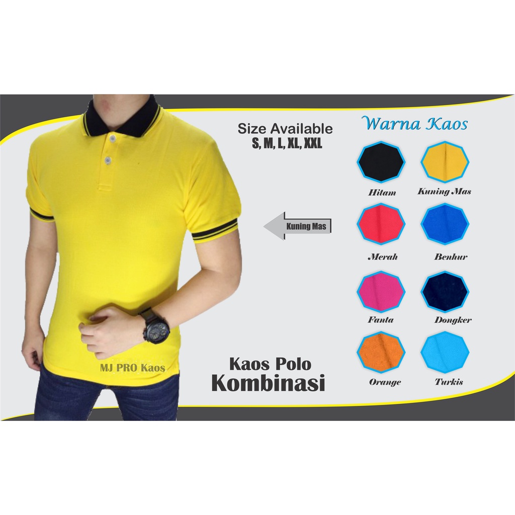 Jual Baju Polo Pria Wanita Dewasa Kaos Polo Lengan Pendek Murah Baju