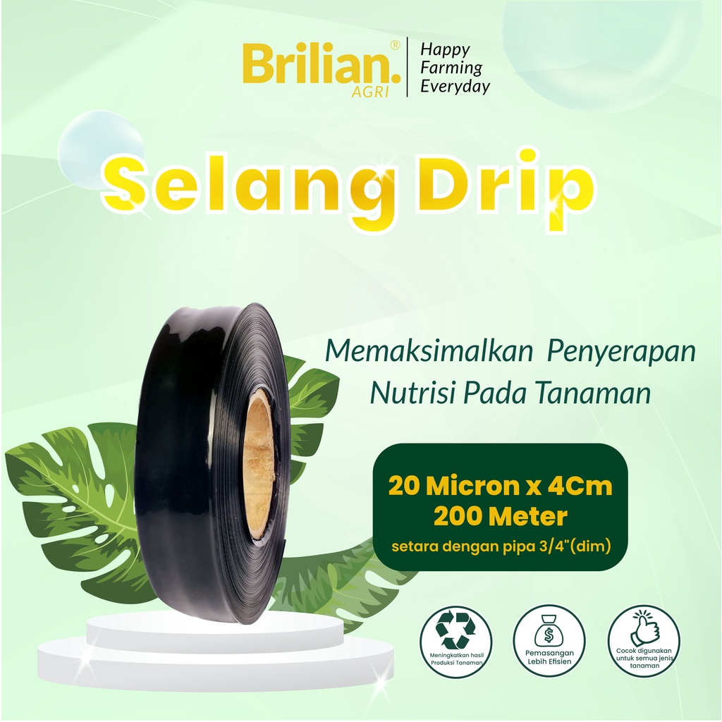 Jual Brilian Selang Drip Irigasi Pertanian Micron Cm Meter